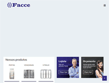 Tablet Screenshot of faccealuminio.com.br